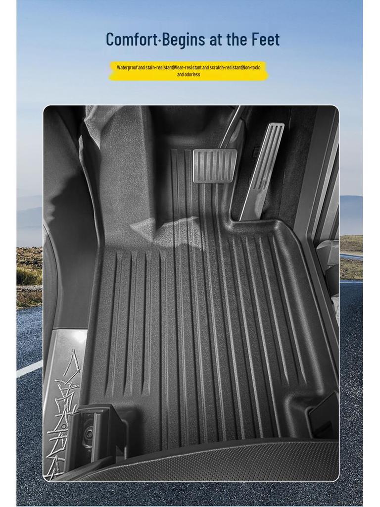 Tesla Cybertruck All-Weather TPE Floor & Trunk Mats: Eco-Friendly, Full Coverage