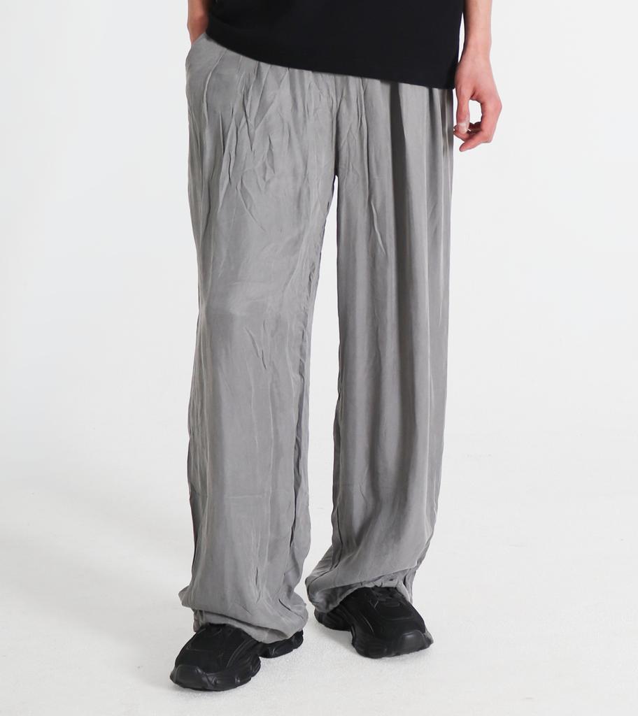 Beoteunseoul Air Wrinkle Banding String Pants [Light Gray]