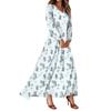 Women's Summer Dresses Casual Long Sleeve Maxi Dresses Cute Floral Maxi Dresses Wedding Guest Dresses Flowing Dresses