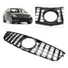 GT Style Front Bumper Grille Grill Fit Benz C-Class W204 C300 C350 2008-2014