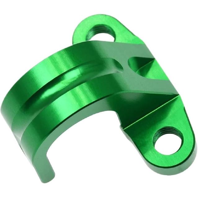 Precision-Made CNC Rear Brake Line Holder Hose Clamp Compatible With KAWASAKI Motorcycle KX 125 250 450 F KX250F KX250X KX450X KLX(2 pcs)