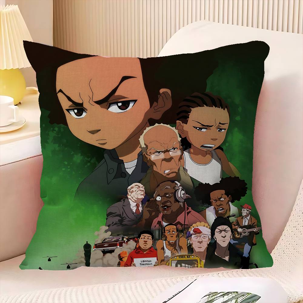 B-Boondocks Cartoon Pillowcase Toon Gift Cushion Cover Bedroom Home Sofa Chair Seat Decor Pillow Case