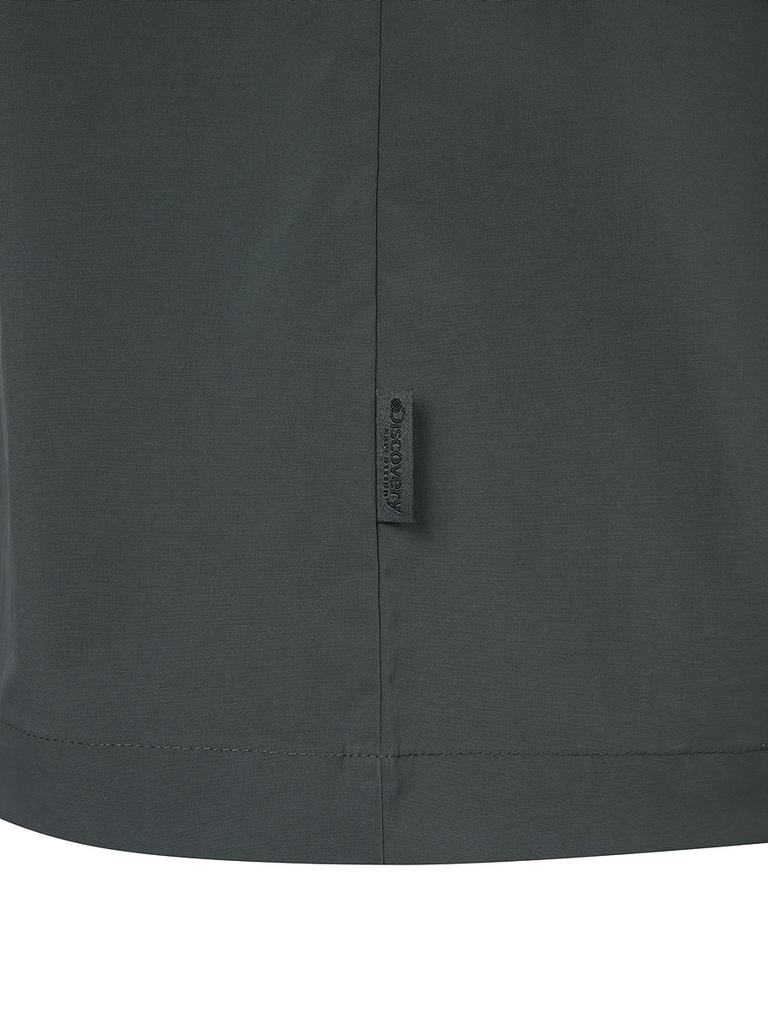DISCOVERY EXPEDITION Freshvent Woven Essential Short Sleeve T-Shirt (D.Grey)