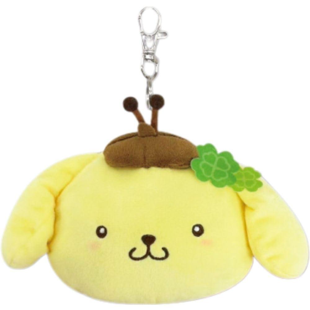 Hatayama Shoji Sanrio Face Reel Pass Small Kimono Pompompurin Ladybug Commuter Holder Case with IC Card Commuting to School Character 63203892