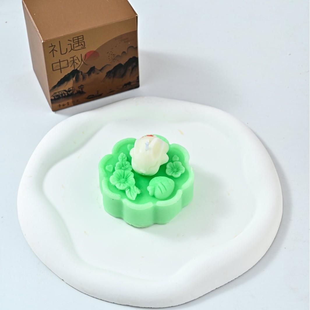 

Горячий Лунный Пряник Милый Кролик Ароматическая Свеча Подарочная Коробка Сувенир Ароматический Аромат Подарок Креативная Форма Воск