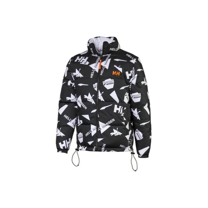 Puma X Colaborare Helly Hansen Jachetă Călduroasă Reversibilă din Bumbac cu Guler Înalt Unisex Îmbrăcăminte Exterioară Multicolor 597081-01