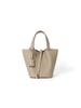 Women's Genuine Leather Bucket Bag - Top Layer Cowhide, Versatile Vegetable Basket Handbag