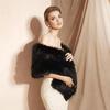 1Pc Cheongsam Winter Dress Accessories Warm Scarf Acrylic Wedding Dress Long Hair Fur Shawl Wedding Shawl