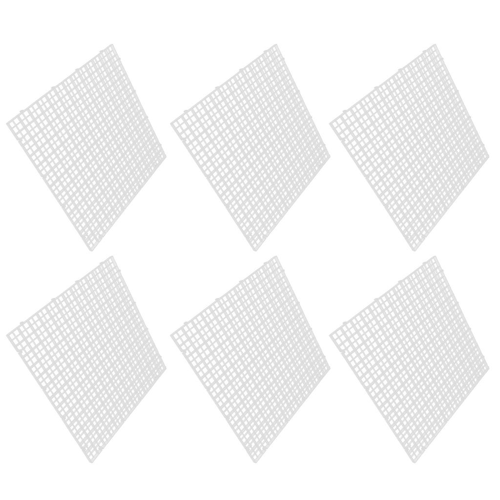 6Pcs Aquarium Fish Tank Isolation Bottom Filter Grid Plate Dividers Crate Cutting