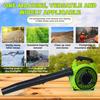2-Stroke Handheld Leaf Blower Gas Powered Leaf Blower 26cc Handheld Gas Blower Powerful Clearing Blower for Lawn Care Snow Blowing(Green)