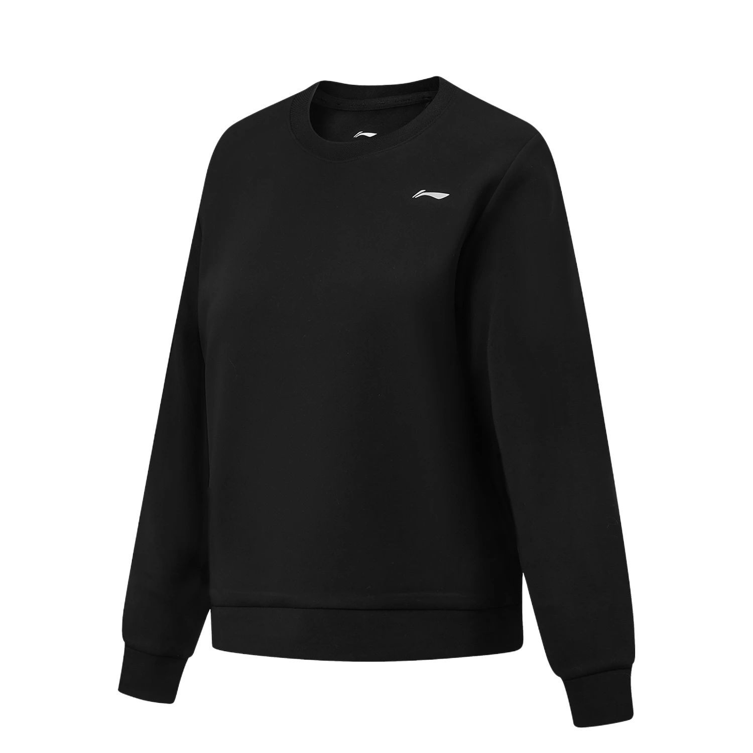 Li Ning однотонная толстовка с круглым вырезом, универсальная, мягкая, простая, женские топы AWDW074-1 S