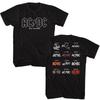 ACDC 50 Years Logos Black Music Shirt