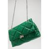 Damen-Ketten-Stepp-Umhängetasche Grün