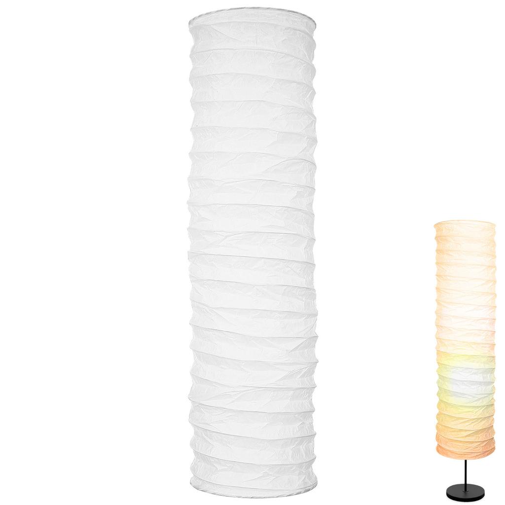 1pcs 37 Inch Long Paper Lampshade Floor Standing Lamp Shade Crinkle Cover For Home Hotel Living Room Bedroom Decor Accessories