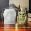 Silicone 3D Sea Shell Shape Candle Mold Owl Molds Cute Christmas Theme candles Making Mold DIY Ornament Making Tool Baking Mould