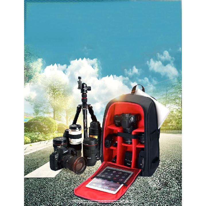 Waterproof DSLR Backpack Video Digital DSLR Camera Bag Multi-functional Outdoor Camera Photo Bag Case for Nikon Canon DSLR Lens