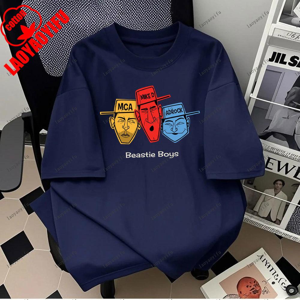 Beastie Boys Cool Tshirt ONeck Short Sleeves Hip Hop Music T Shirt Hipster Tops Tees Harajuku Camisetas 2025 Fashion Unisex Tops