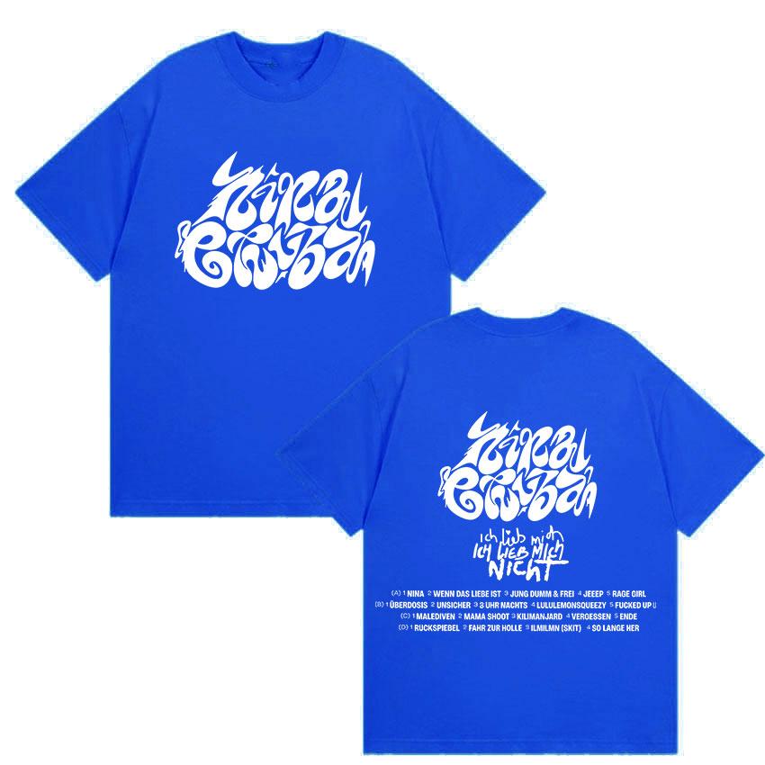 Nina Chuba Tour New Album 2025 Cover T Shirt Men Women Hip Hop Gothic Short Sleeve T Shirts Retro Oversized Cotton Style T-Shirt