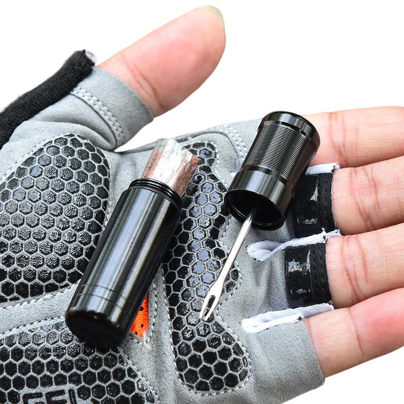 1 Set Taşınabilir Mini Lastik Tamir Alet Takımı Evrensel Motosiklet Bisiklet Tubeless Lastik Acil Tamir Lastik Şeritleri Setleri Aksesuarlar
