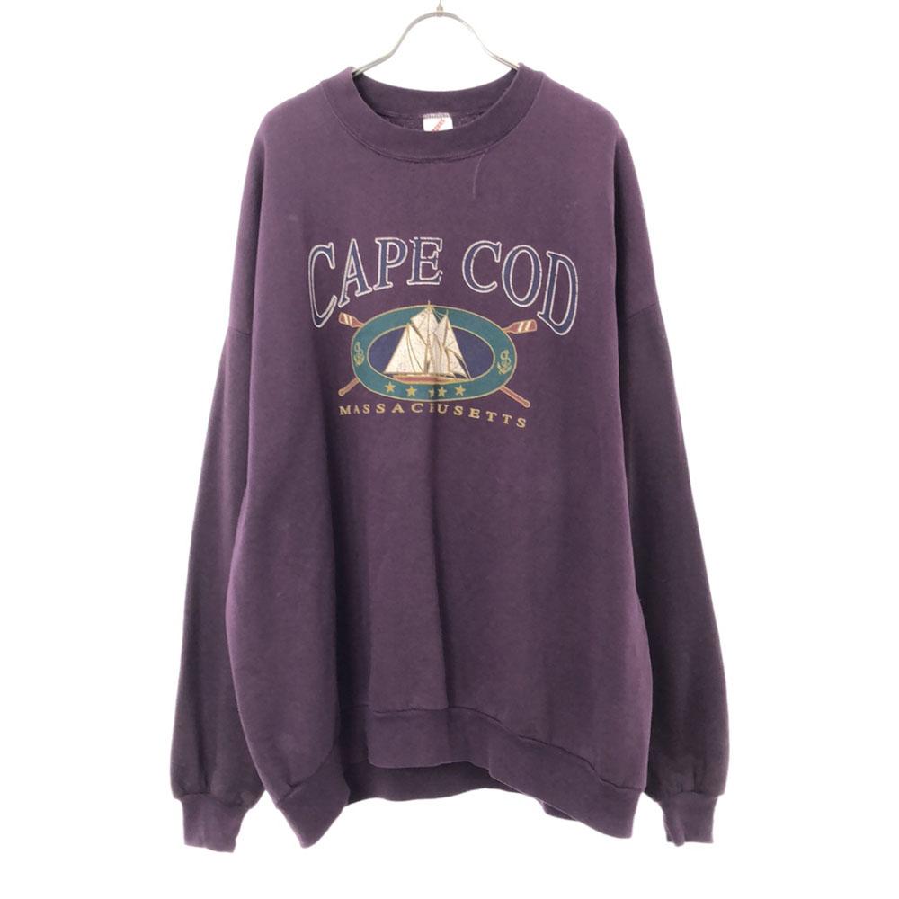 

JERZEES 80s 90s Made in USA Old Vintage Print Long sleeve trainer Men s Used