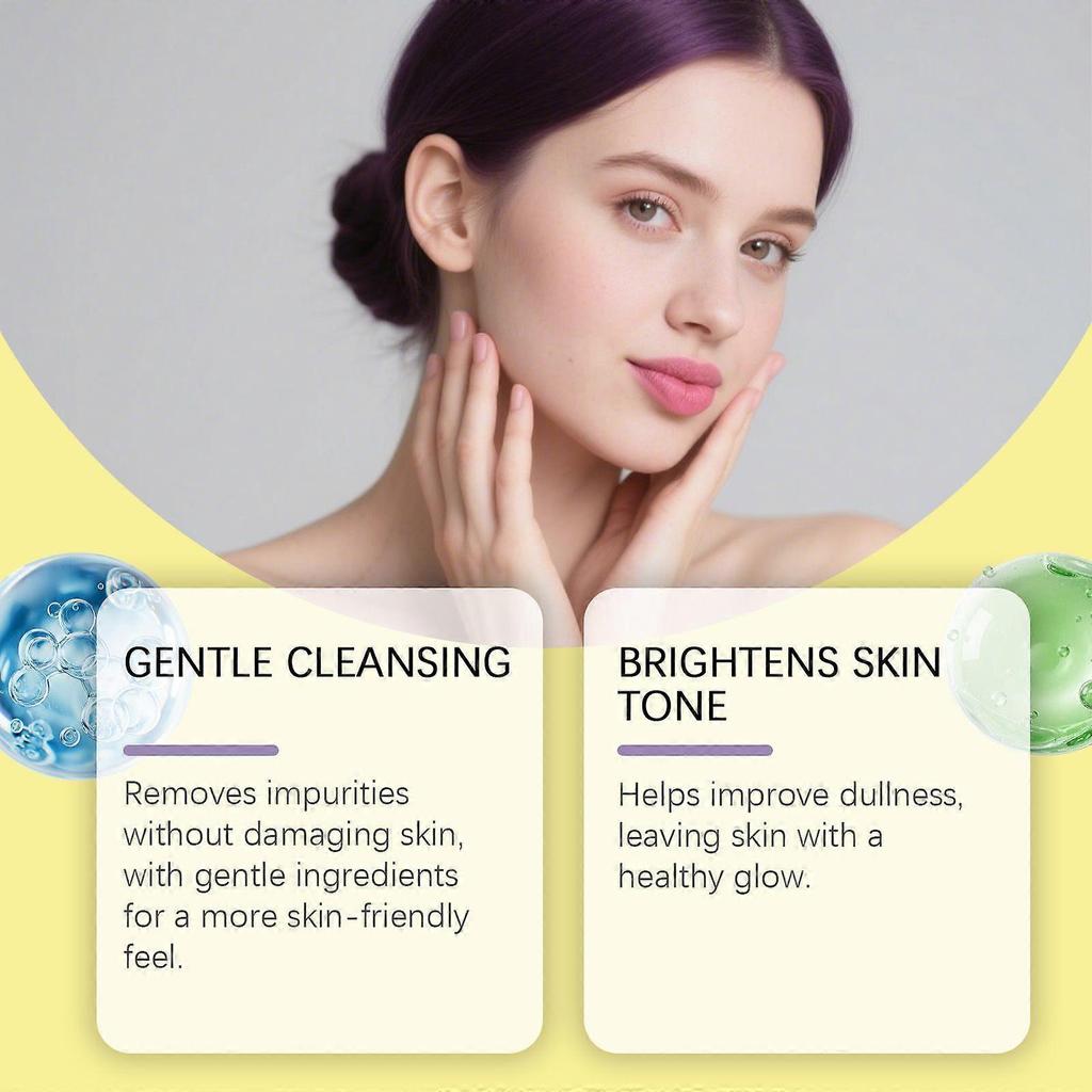 Turmeric Facial Cleanser Is Refreshing, Moisturizing, Hydrating, Nourishing, Skin-Friendly, Delicate And Gentle, Protecting And Cleansing The Facial S