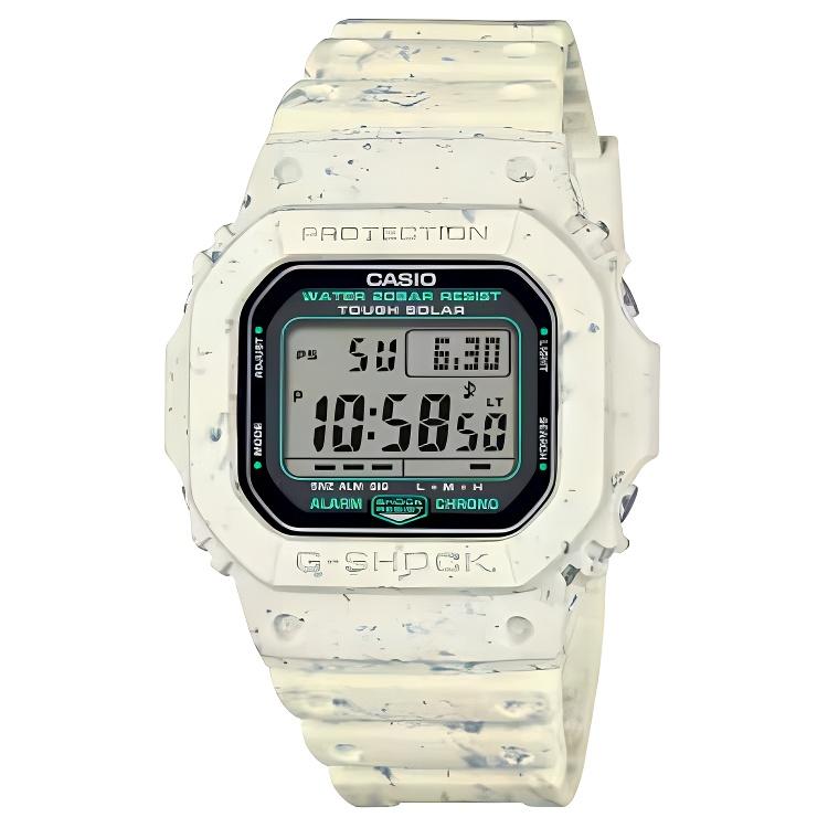 CASIO 5600 200m Waterproof Solar Quartz Movement Resin Strap Watch Men s Watches Gray Dial G-5600BG-5JR Gray Dial