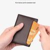 Bozton Paul Men's Ultra-Thin Genuine Leather Card and ID Wallet
