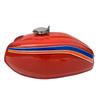 Honda CB400 CB400A 1978 Tahitian Red Painted Steel Petrol Fuel Gas Tank + Cap