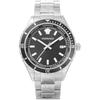 Versace Men's Helenium Watch, VE3A00520, Quartz Movement, Water Resistant, Sapphire Crystal, Black Dial, Stainless Steel [Parallel Import]