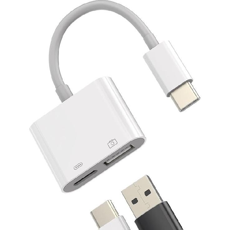 USB-C to USB A Adapter 3.0 OTG Cable Accessories Type Thunderbolt Port Mouse Hub for Galaxy S23 Ultra Note10 Plus S10 LG Pixel MacBook Apple IPhone15