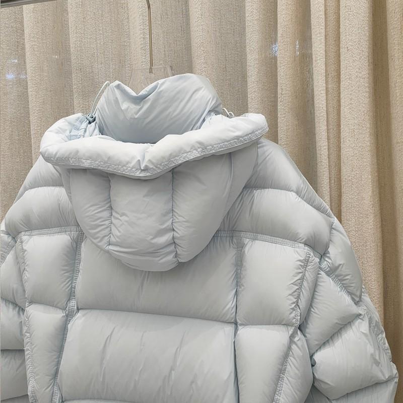 Womens Short Puffer Jacket With Hood Warm Thick Duck Down Coat Oversized Casual Winter Outerwear
