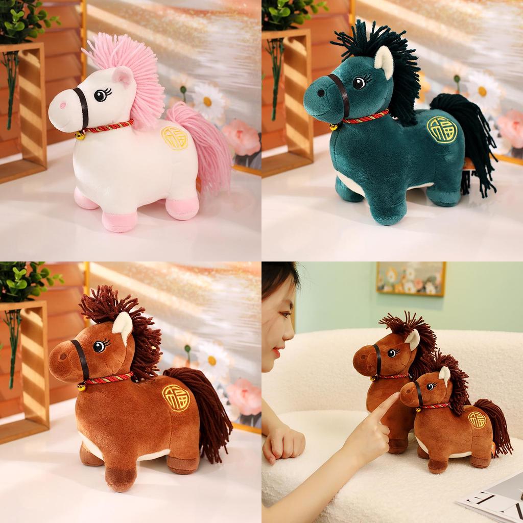 Zodiac-Pferd Plüschtier mit PP-Baumwollfüllung für Neujahrsgeschenk-Dekoration