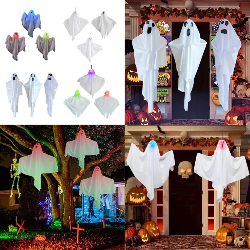 Light Up Ghost Halloween Decorations for HauntedHouse Party Yard Tree Decor