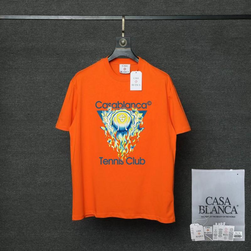 Casablanca 2025 Original Print Cotton Tee Men - Loose Fit Short Sleeve T-Shirt In 12 Colors
