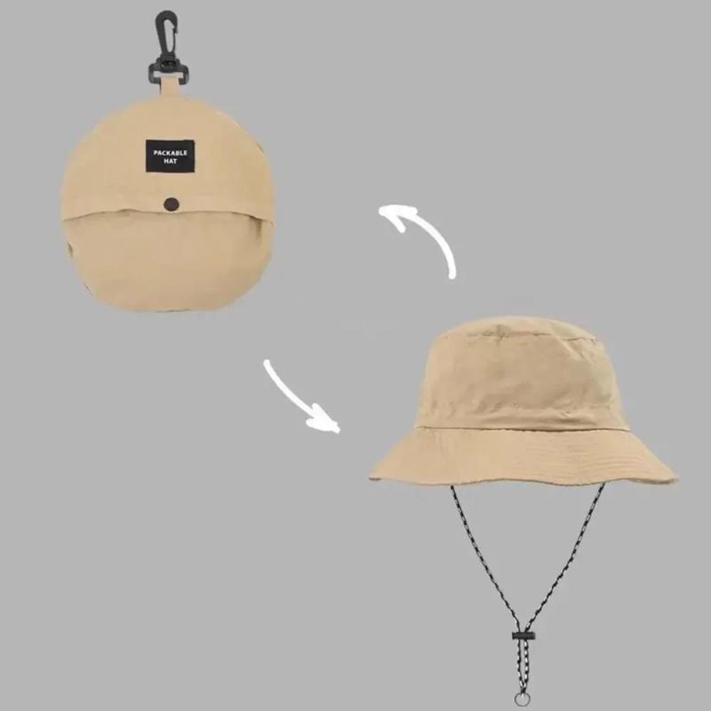 Summer Sun Protection Waterproof Fisherman Hat Bucket Camping Hiking Mountaineering Cap Foldable Storage Bag