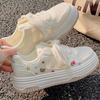 Cute High-value Thick-soled 22 Summer Ins Breathable Mesh Student Tide Board Shoes