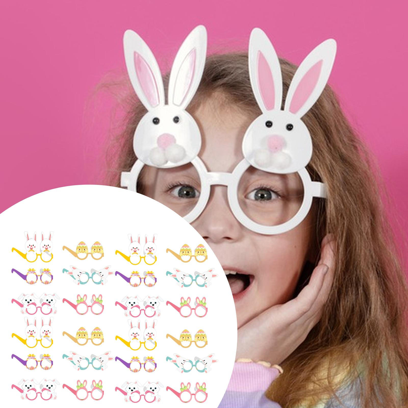 

24x Easter Glasses Decorations Costume Accessories Party Favors for Adults Boys Girls