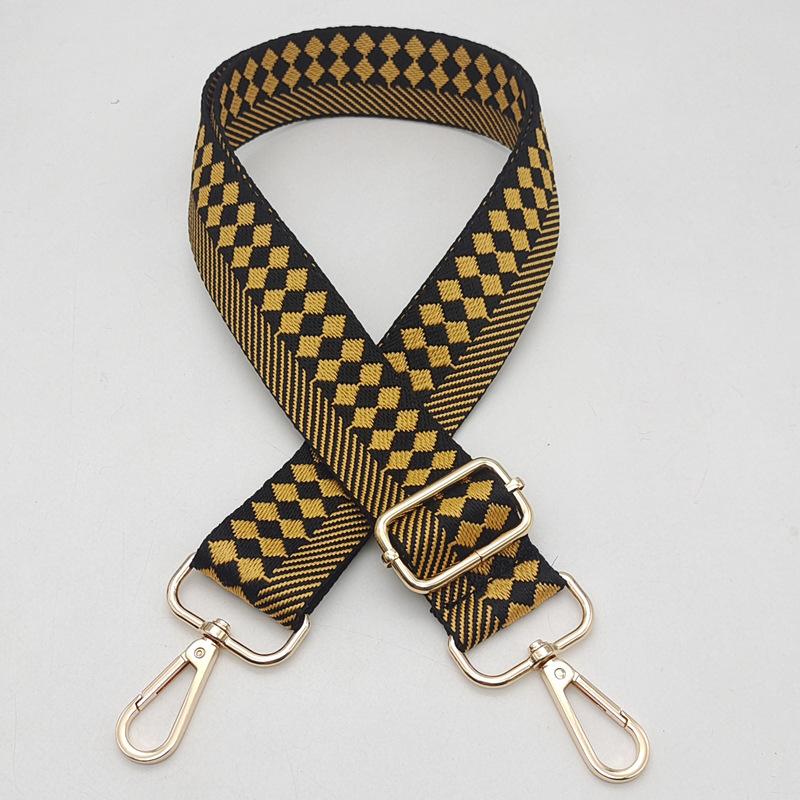 IGNICASE New Wide Shoulder Strap Crossbody Bag Commuter Fashion Personality Ethnic Style Retro Adjustable Burden Reduction Strap