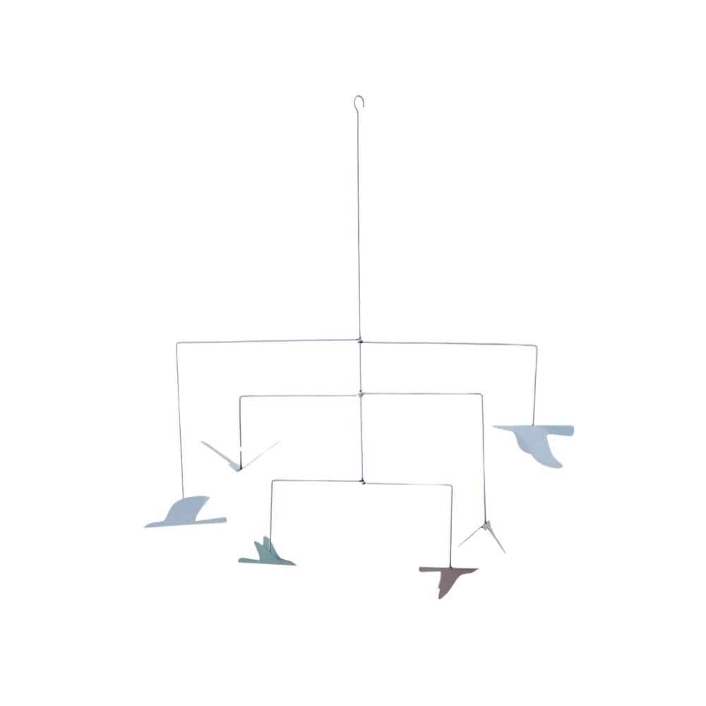 

Horn Please MADE Tin Mobile Wild Goose Bird Motif Bird Interior (синий)