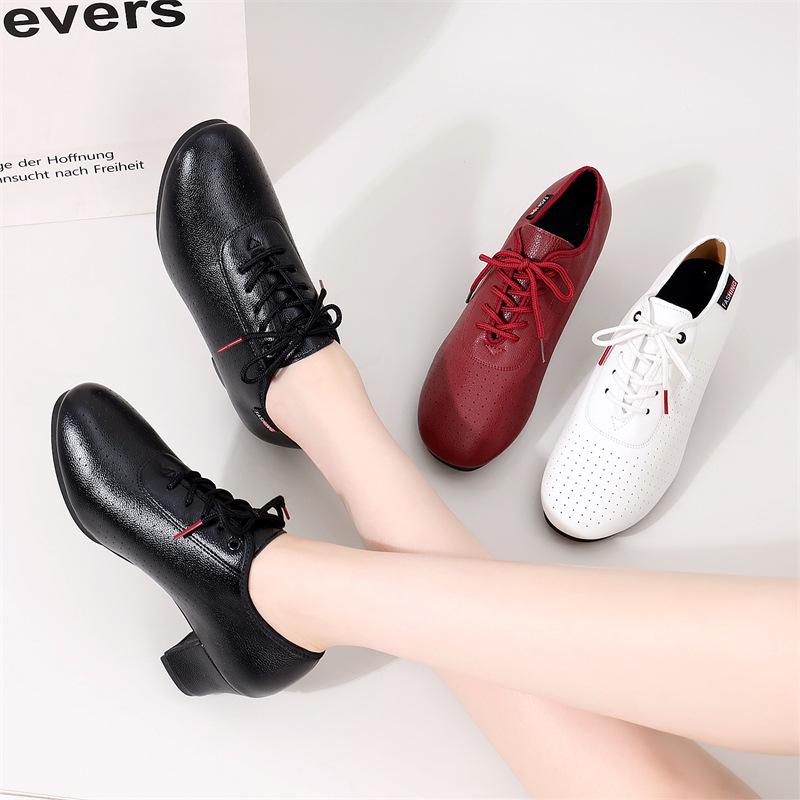 

Women s Mid-Heel Latin & Square Dance Shoes - Soft Sole, Breathable, Suitable for Adults & Teachers 35