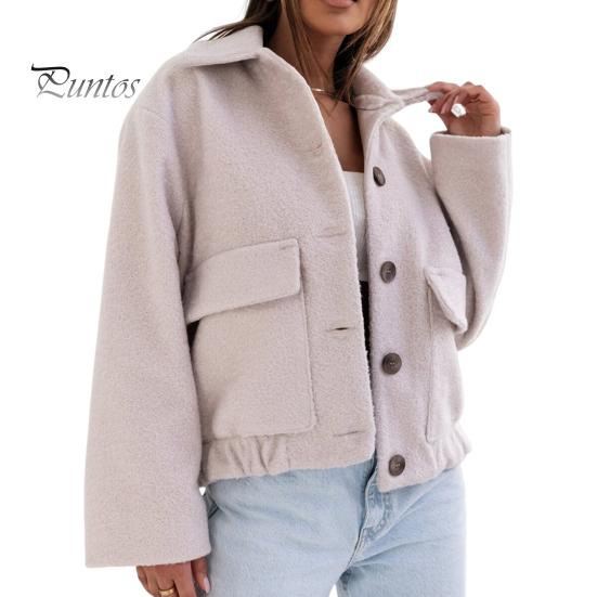 

Женский шерстяной жакет с отложным воротником, однобортное пальто с плиссированным подолом, термобелье с длинными рукавами, для поездок на работу, свиданий, весна-осень-зима S