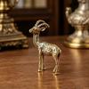Brass Goat Small Ornament Antique Copper Zodiac Animal Sheep Miniature Figurines Home Decoration Accessories Desktop Decor