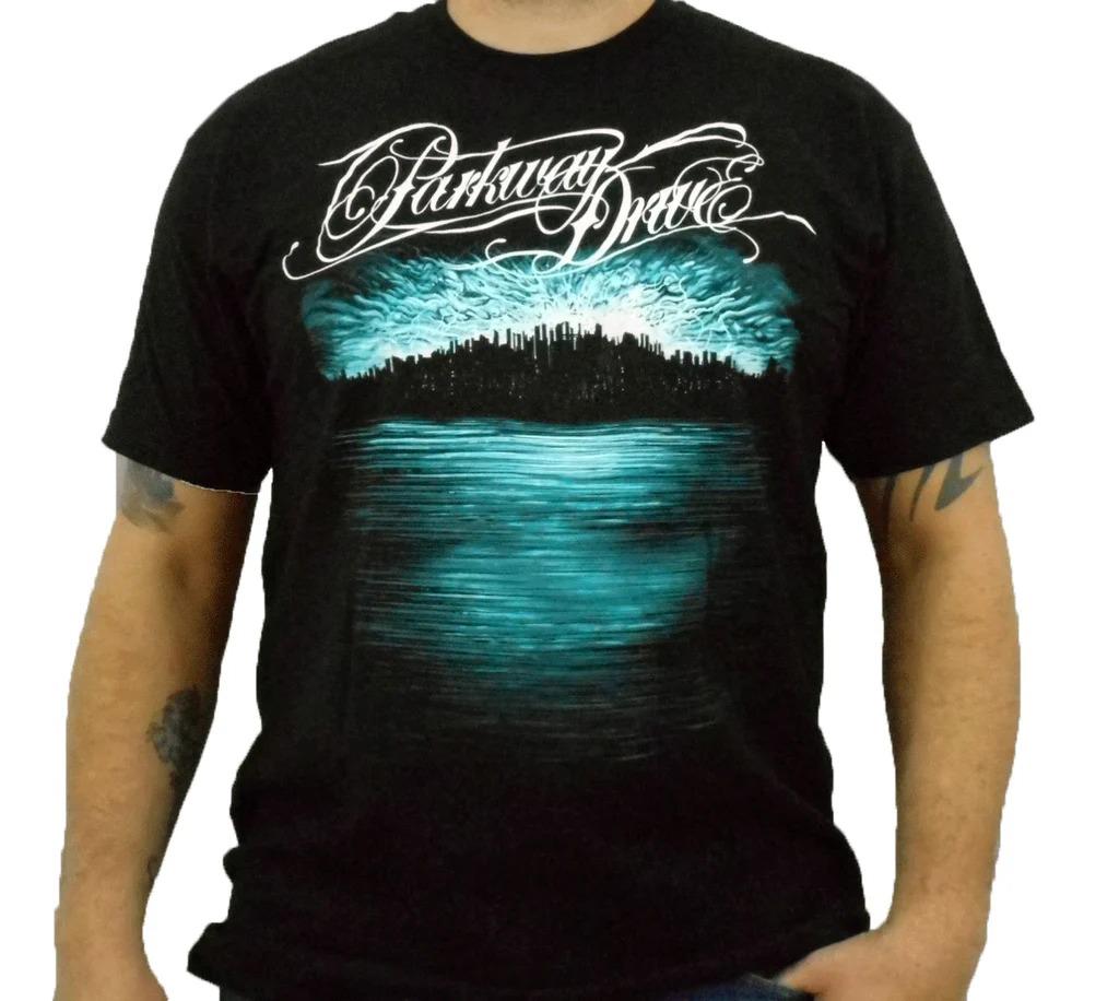 

PARKWAY DRIVE Футболка Deep Blue Skyline Чоловіча та Жіноча Футболка з Коротким Рукавом Розкішного Бренду Спортивні Топи Ретро Вуличний Одяг Y2k M