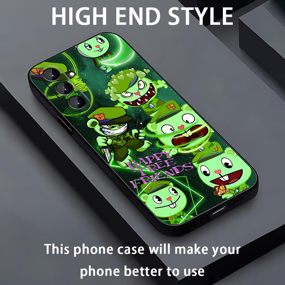 happy tree friends Phone Case For Samsung Galaxy A56 A16 A36 A26 A06 A55 A54 A15 A35 A25 Soft Black