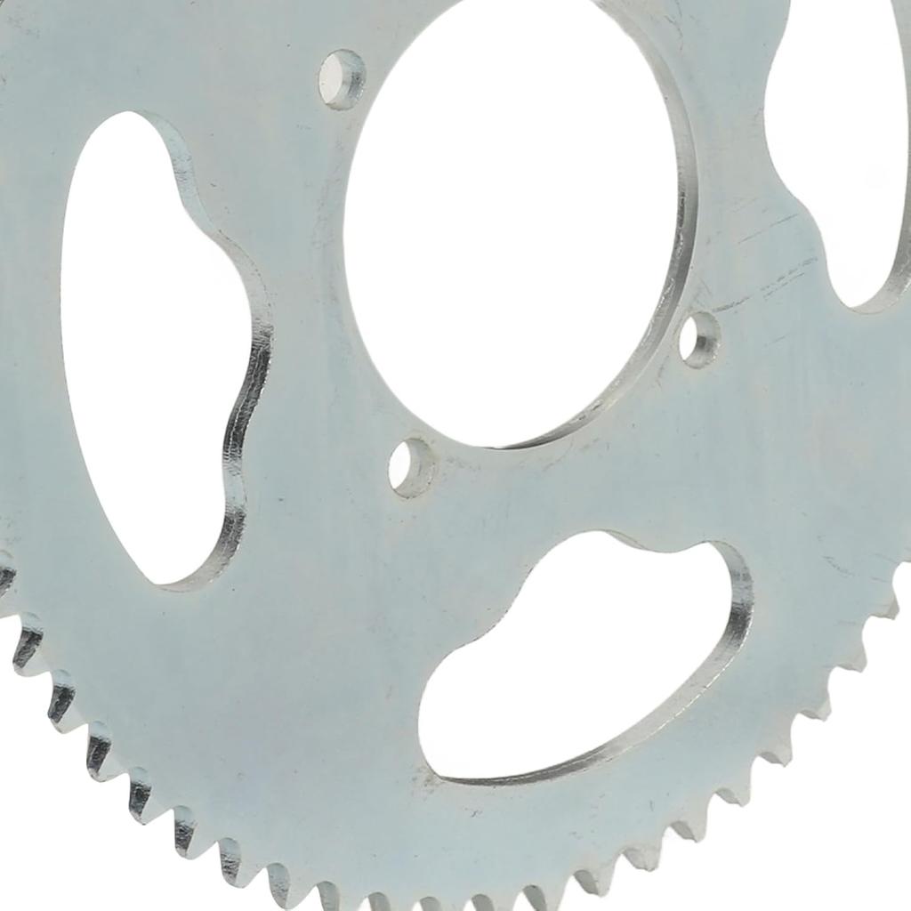 64T Chainring, Durable Steel Sprocket for Mini Motorcycles, 54mm Inner Diameter 4 Hole Gear, for 47cc 49cc Pocket Bikes Go-Karts and Riding