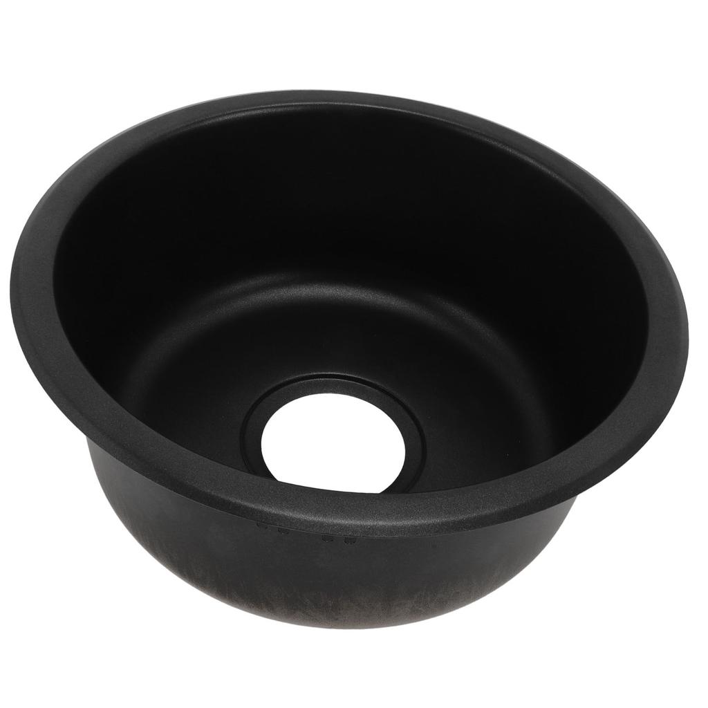 310 X 140mm RV Sink 304 Stainless Steel Versatile Round Kitchen Bathroom Wash Basin Sink with 92mm Outlet for Boat