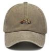Customize Vintage Washed Cotton Baseball Cap Men Motorcycle Pattern Sun Hat Adjustable Dad Cap Road Trip Outdoor Riding Hat