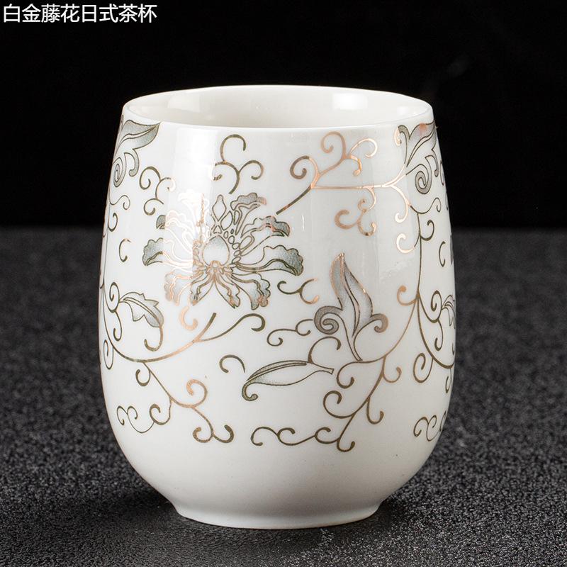 Ceramic tea cup, Japanese style tea tasting cup, household kung fu tea set, drinking water single cup, master cup