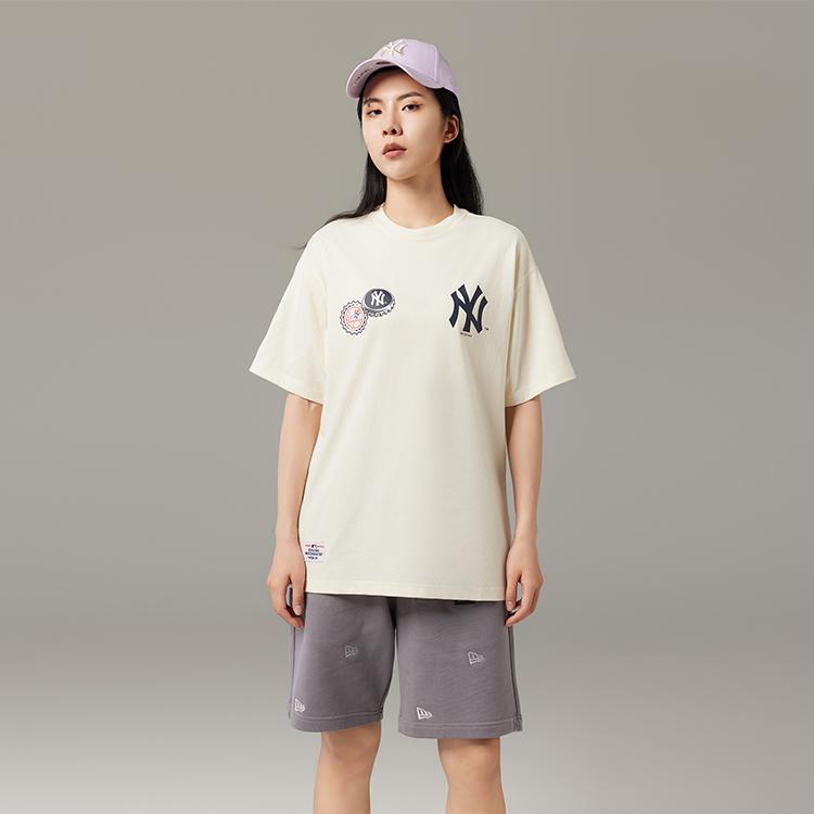 New Era SS23 New York Yankees Logo Print Casual Crewneck T-Shirt 13559698
