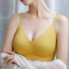 Seamless Latex Underwear Women's Summer Thin Section Without Steel Ring Small Breasts Gathered Breasts Anti-sagging Sports Bra